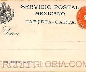 ad6302 - MEXICO - Postal History - STATIONERY CARD Higgings & Gage # 4  1890