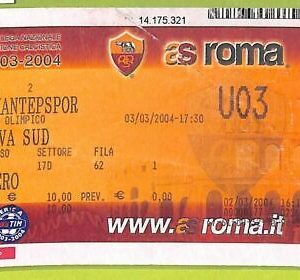 C1437 - Old FOOTBALL MATCH TICKET -2003-2004 ROME VS GAZIANTEPSPOR