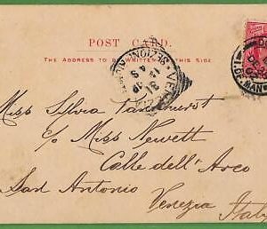 ad0782 - GB - Postal History -  Postcard from Douglas to Italy 1903