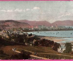 1668 - GREAT BRITAIN - VINTAGE POSTCARD  - Gourock prom Lyle road