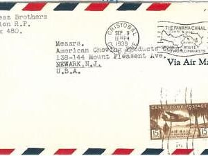 72373 - USA : Panama Canal Zone - POSTAL HISTORY -  COVER from CHRISTOBAL  1939