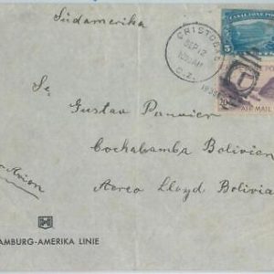 81744 - USA: Panama Canal Zone - POSTAL HISTORY -  COVER to BOLIVIA! 1938