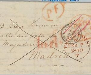 70004 - GB - POSTAL HISTORY  Cover from EDINBURGH to J Thompson: Theologist 1849