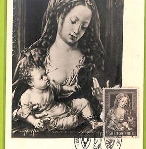 aa6441 - BELGIUM - POSTAL HISTORY -  MAXIMUM CARD -  Religion ART  1960's