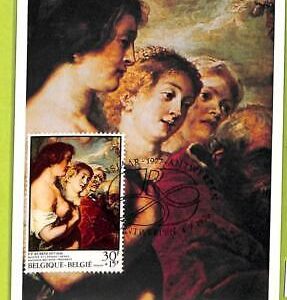 aa6438 - BELGIUM - POSTAL HISTORY -  MAXIMUM CARD - RUBENS Religion ART  1977