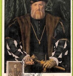 aa6435 - GERMANY DDR - POSTAL HISTORY -  MAXIMUM CARD - Holbein ART 1958
