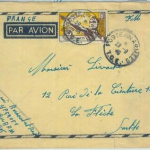 86867 - INDOCHINE  - POSTAL HISTORY - FELDPOST Military postmark on COVER 1946