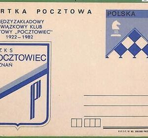 ZA0325 - POLAND - Postal History - STATIONERY CARD - Chess - 1982