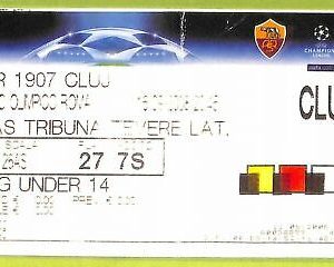 C1475- Vecchio 2008 ROM FUßBALLSPIEL TICKET GEGEN CFR 1907 CLUJ