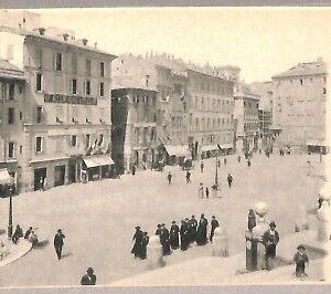 ab0240 -CARTOLINA D'EPOCA  ROMA Città: Piazza di Spagna dal lato della Barcaccia