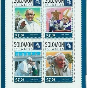 M1398 – SALOMONEN – FEHLER, 2014 MISSPERF-BLATT: Papst Franziskus, Religion