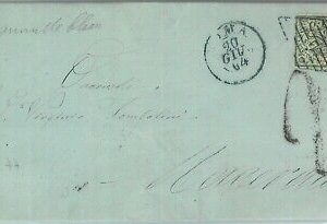 83509 - ANTICHI STATI: Pontificio - STORIA POSTALE: Sass 3  su BUSTA : ROMA Blu
