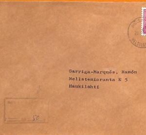 99186 - FINLAND  - POSTAL HISTORY -  INTERNAL MAIL COVER