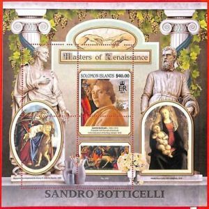 A4937 - SALOMONINSELN - ERROR MIPERF: 2017 Sandro Botticelli, Renaissance Art