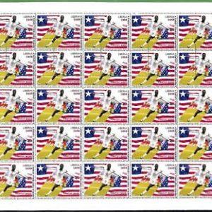 B1908 - LIBERIA - ERROR MISPERF Stamp Sheet - 2023 - Football SPORT