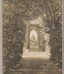 ab0304  - CARTOLINA D'EPOCA - ROMA Città : S. Pietro Villa Malta