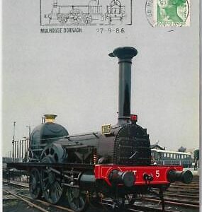 51589 -  FRANCE - POSTAL HISTORY - Special Postmark on POSTCARD 1986  Train