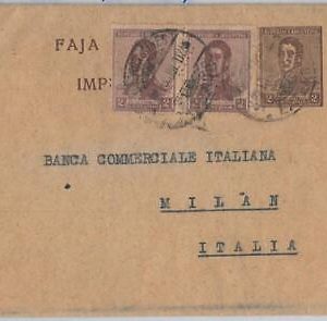 50322 - ARGENTINA -  POSTAL HISTORY: POSTAL STATIONERY WRAPPER to ITALY 1920's