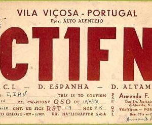 ad3624 - PORTUGAL - RADIO FREQUENCY CARD  - PORTO - 1954