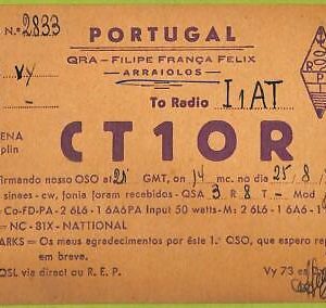 ad3672 - PORTUGAL - RADIO FREQUENCY CARD  - Arraiolos - 1947