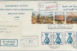 73962 - EGYPT  - POSTAL HISTORY - OFFICIAL FDC COVER  with INFORMATION  1989