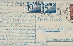 74664 - EGYPT  - POSTAL HISTORY - Mignon POSTCARD to AUSTRIA  - TAXED!!