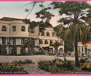 af9312 - BARBADOS  -  VINTAGE POSTCARD - GOVERNMENT HOUSE
