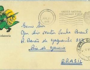 86858 - EGYPT - POSTAL HISTORY - UN brazilian FORCES in SUEZ  1960 - NICE!