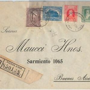 57977 -  ARGENTINA - POSTAL HISTORY:  REGISTERED  COVER