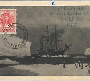 59974 -  ARGENTINA - POSTAL HISTORY: Postmark on card 1953 - UNIVERSITY GAMES