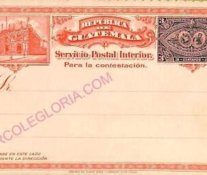 ad6262 - GUATEMALA - POSTAL HISTORY -  Postal STATIONERY CARD 1897