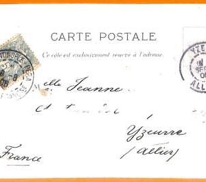 99926 - French Levant TURKEY - POSTAL HISTORY - AMBULANT postmark on CARD 1906