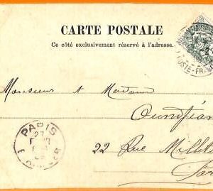 99930 - French Levant TURKEY - POSTAL HISTORY - POSTCARD  to FRANCE 1909