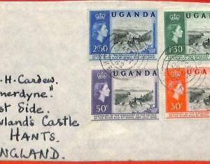 aa2376 - UGANDA - POSTGESCHICHTE - FDC Brief an GB - 1962 NILE