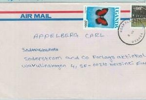 83844 - UGANDA - Brief nach FINNLAND - SCHMETTERLINGE