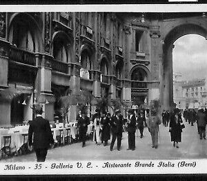 ab2034 - CARTOLINA D'EPOCA - MILANO Città : Ristorante Grande Italia