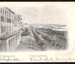 ab3201- CARTOLINA D'EPOCA - Roma Provincia - Civitavecchia  1904
