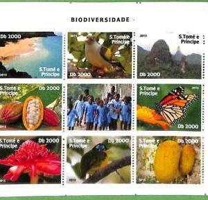 A3416 - SAO TOME & PRINCIPE ERROR MISSPERF: 2015, Biodiversität, Vögel,...