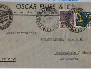 39527 - BRAZIL -  POSTAL HISTORY - COVER to GERMANIA - VIA CONDOR !! 1935