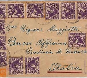39517 - BRAZIL -  POSTAL HISTORY - REGISTERED  COVER to ITALY  - 1939