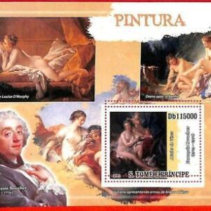 A3311- SAO TOME & PRINCIPE ERROR MISPERF Sonderblock: 2009 Boucher, Nudes...