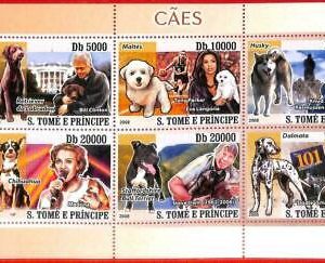 A4437 - SAO TOME & PRINCIPE - ERROR MIPERF: 2008 Hunde, Malteser, Clinton,...