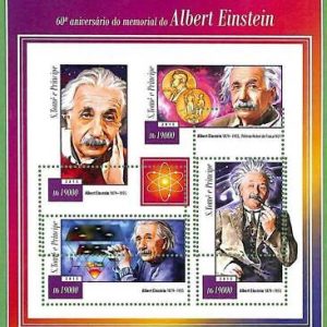 A3513-Sao Tome & Principe FEHLER MISSPERF 2015 MENSCHEN Albert Einstein...