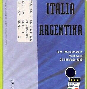C1759- Vecchio BIGLIETTO PARTITA CALCIO 2009 BRAZIL VS ITALIA