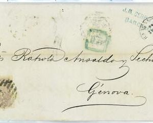 P0160 - SPAIN - POSTAL HISTORY - # 92 cover from BARCELONA Parrilla # 2