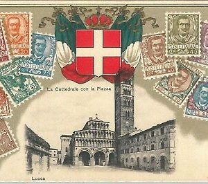 73575 - CARTOLINA d'Epoca - LUCCA  citta' - STAMPS on POSTCARD : Catedrale