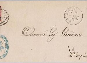 42883 - ITALY - Postal History-  COVER - INSECTS - FLY Moscoline - NICE ! 1881