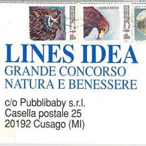 42934 - ITALY - POSTAL HISTORY - POSTER STAMPS on POSTCARD - BIRDS of prey 1991