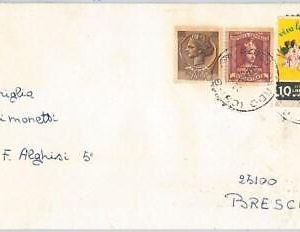 42973 - ITALY - Postal History - POSTER STAMPS  on COVER - BIRDS MEDICINE 1964