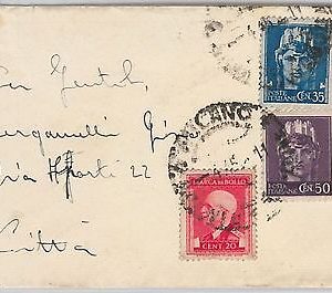ITALIA LUOGOTENENZA - storia postale: BUSTA con MARCA DA BOLLO Regno 1945